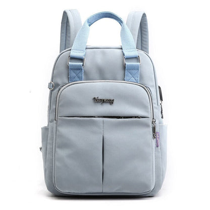 Secure Laptop Backpack with USB Charger and Multiple Pockets