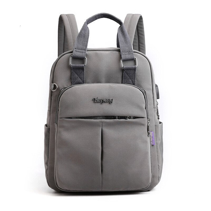Secure Laptop Backpack with USB Charger and Multiple Pockets