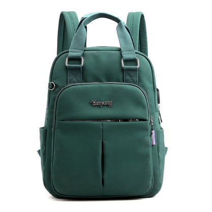 Secure Laptop Backpack with USB Charger and Multiple Pockets