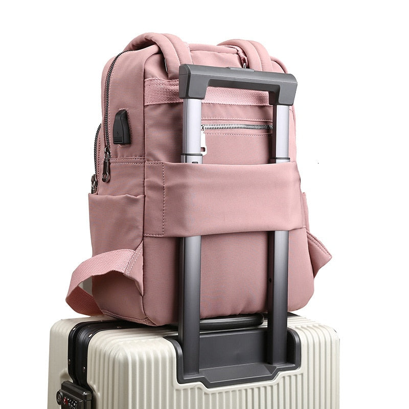 Secure Laptop Backpack with USB Charger and Multiple Pockets - Luxicro