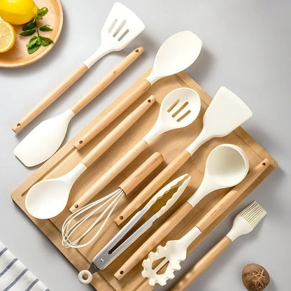 Essential Kitchen Tool Set - Heavy Duty, Easy Clean, Non Stick - Luxicro