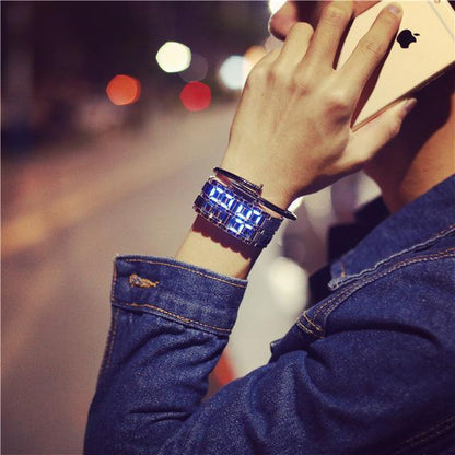 Trendy LED Digital Wristwatch for Men Women