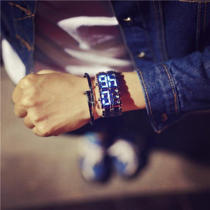 Trendy LED Digital Wristwatch for Men Women