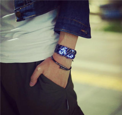 Trendy LED Digital Wristwatch for Men Women
