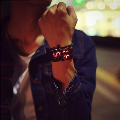 Trendy LED Digital Wristwatch for Men Women