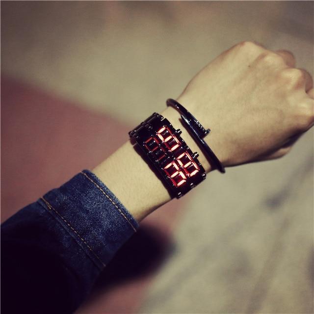Trendy LED Digital Wristwatch for Men Women