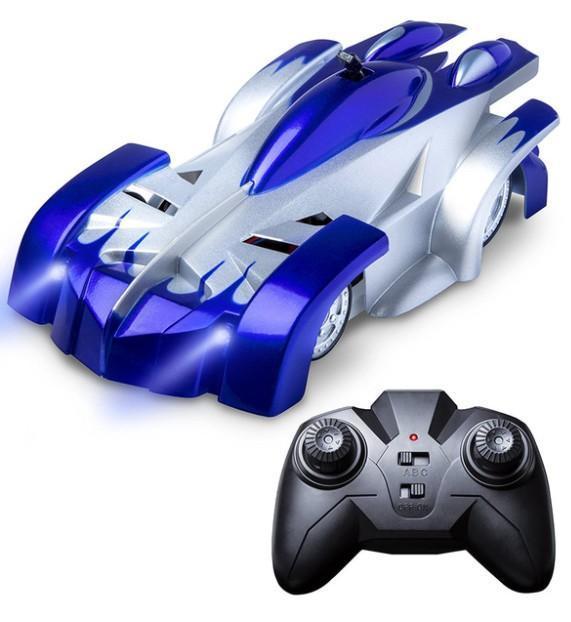 Fast RC Wall Climber Car with Bright LED Lights - Luxicro