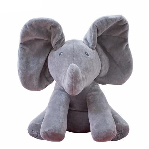 Cute Singing Elephant Plush Toy for Kids - Luxicro