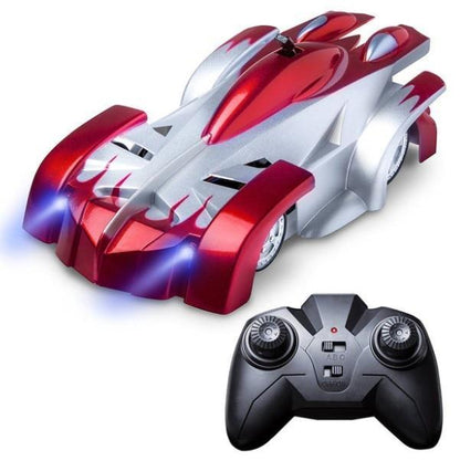 Fast RC Wall Climber Car with Bright LED Lights
