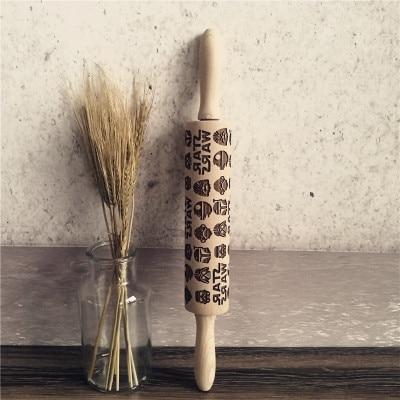 Best Christmas Embossed Rolling Pin for Holiday Cookies