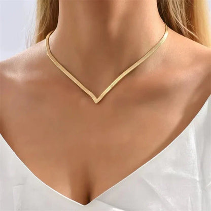 Delicate Silver Bar Chain Necklace - Luxicro