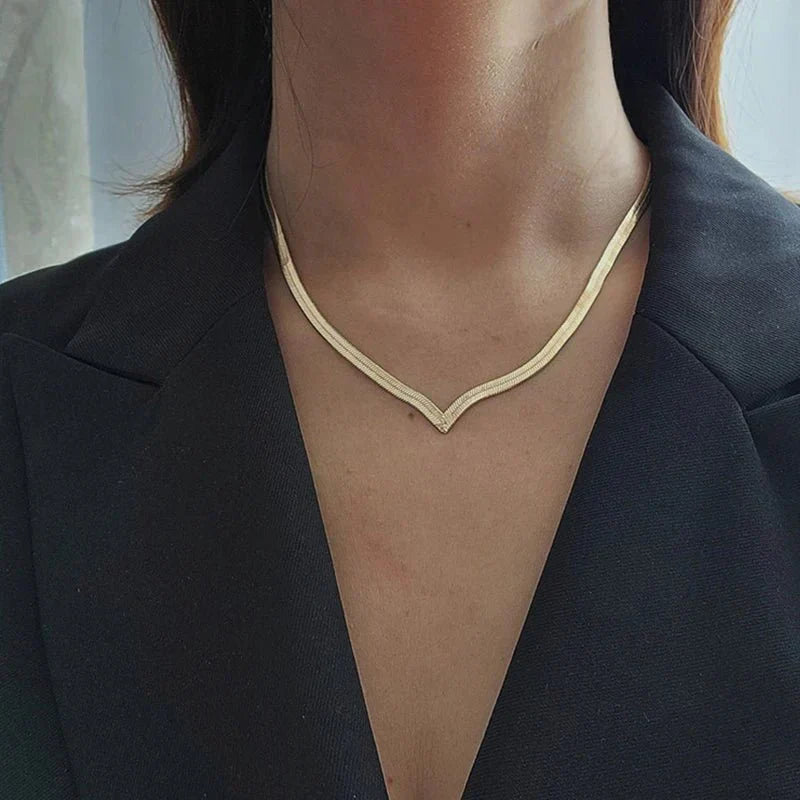 Delicate Silver Bar Chain Necklace