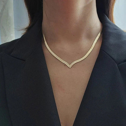 Delicate Silver Bar Chain Necklace