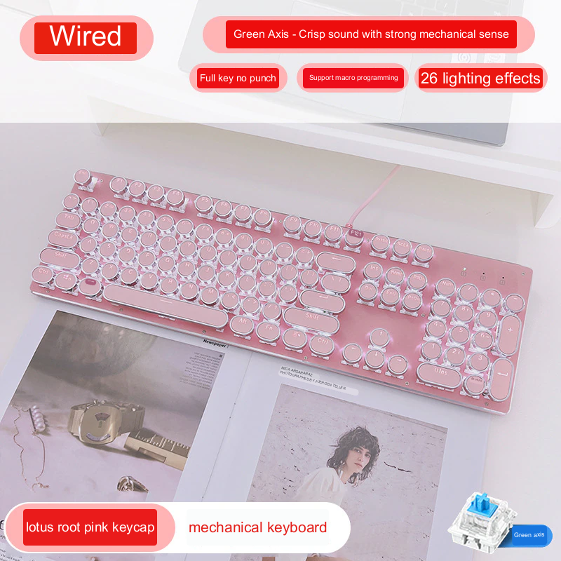 Classic Retro Clicky Computer Keyboard