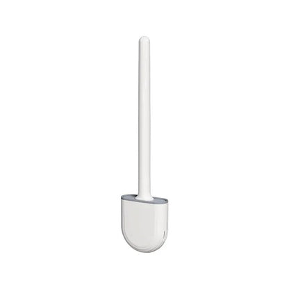 Ergonomic Silicone Toilet Brush with Holder