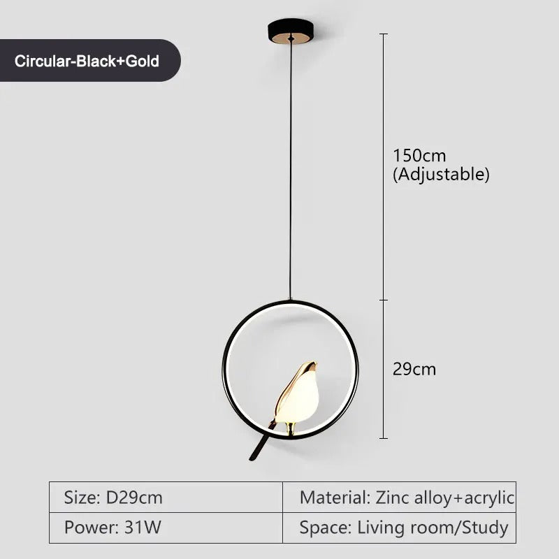 Unique Circular Birdcage Ceiling Light