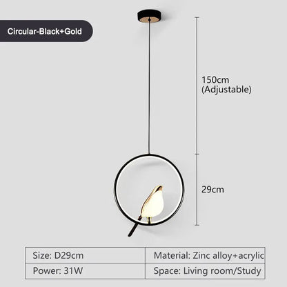 Unique Circular Birdcage Ceiling Light