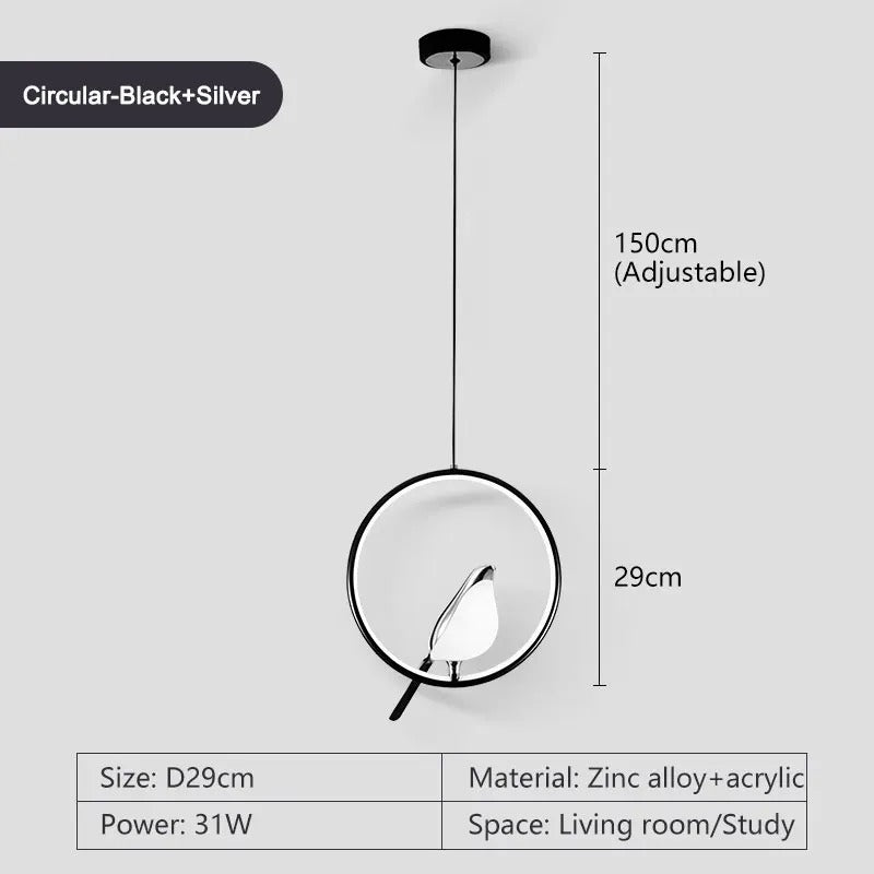 Unique Circular Birdcage Ceiling Light