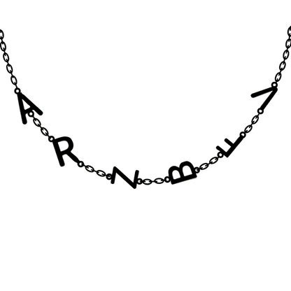 Personalized Monogram Unique Bar Necklace