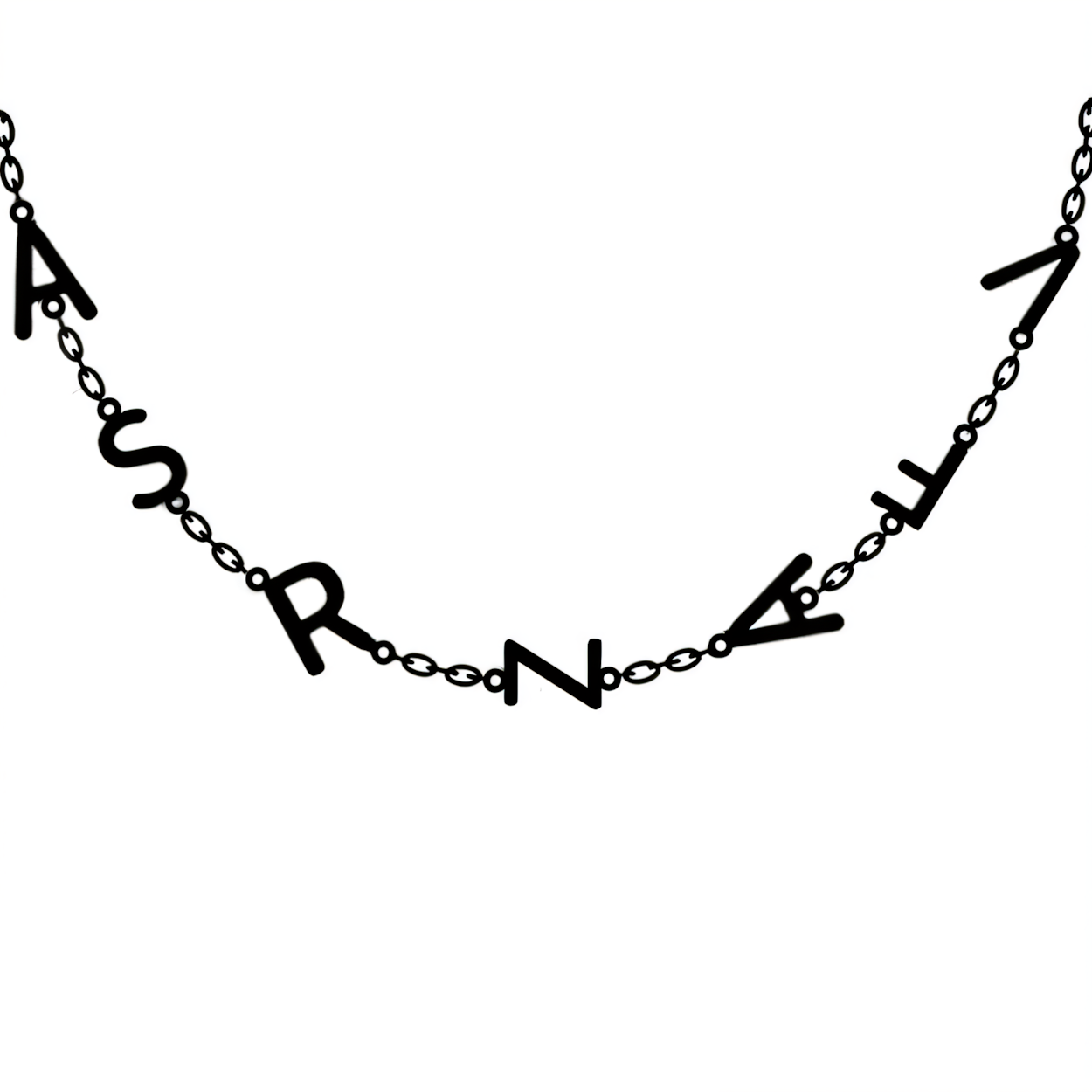 Personalized Monogram Unique Bar Necklace