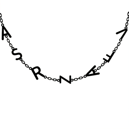 Personalized Monogram Unique Bar Necklace