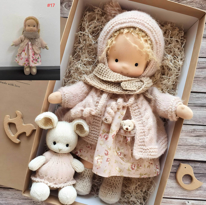 Natural Plush Doll | Soft Organic Toy for Kids - Luxicro