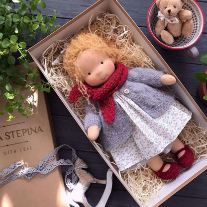 Natural Plush Doll | Soft Organic Toy for Kids