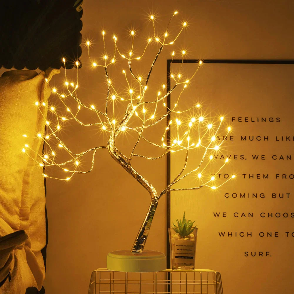 Cozy Firefly Tree Table Lamp
