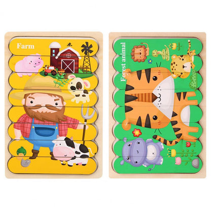 Colorful Wood Shape Sorting Puzzle Toy