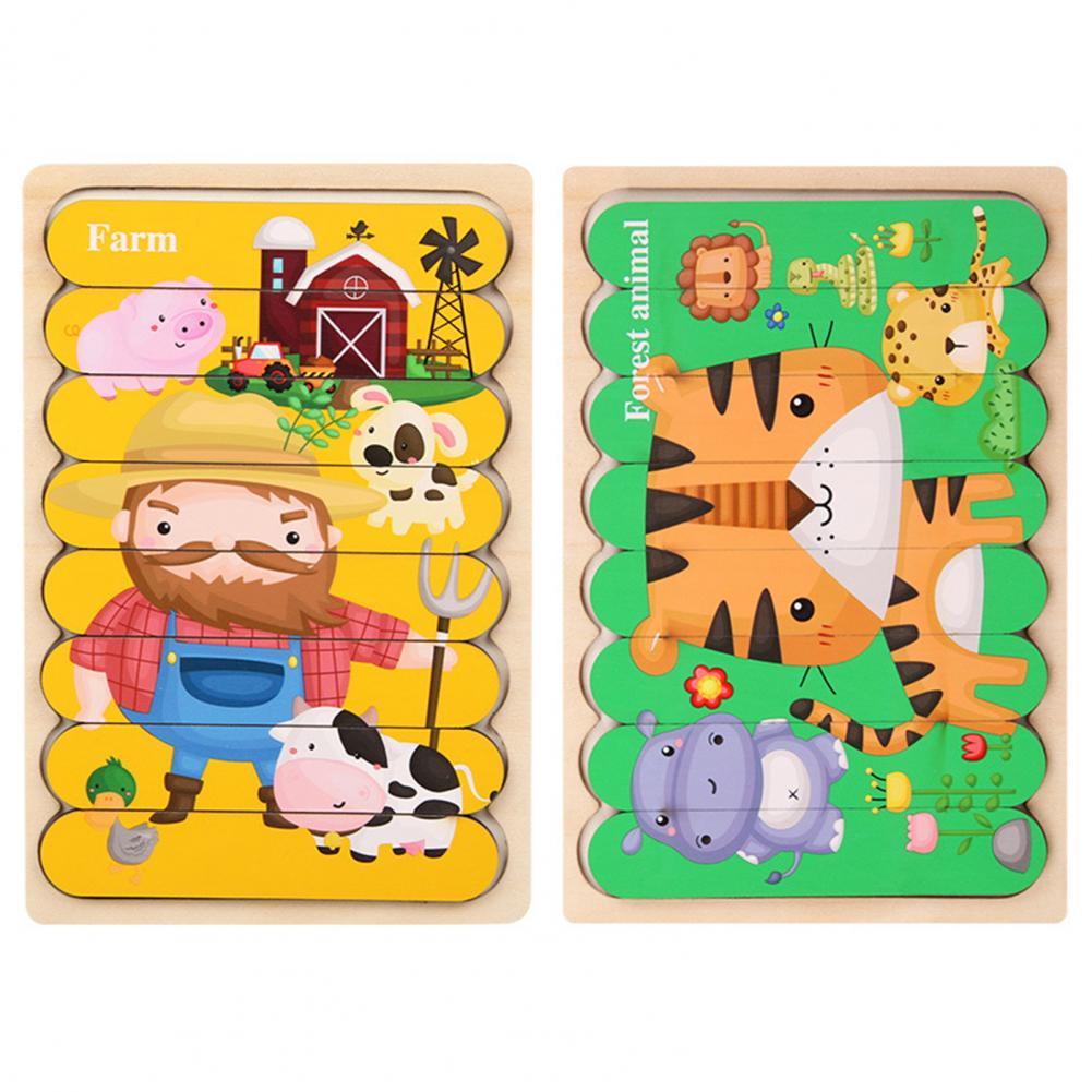 Colorful Wood Shape Sorting Puzzle Toy