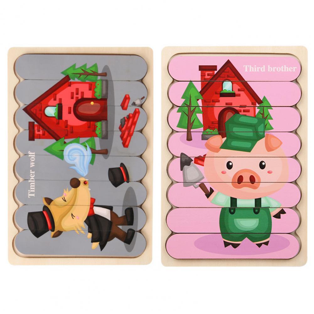 Colorful Wood Shape Sorting Puzzle Toy