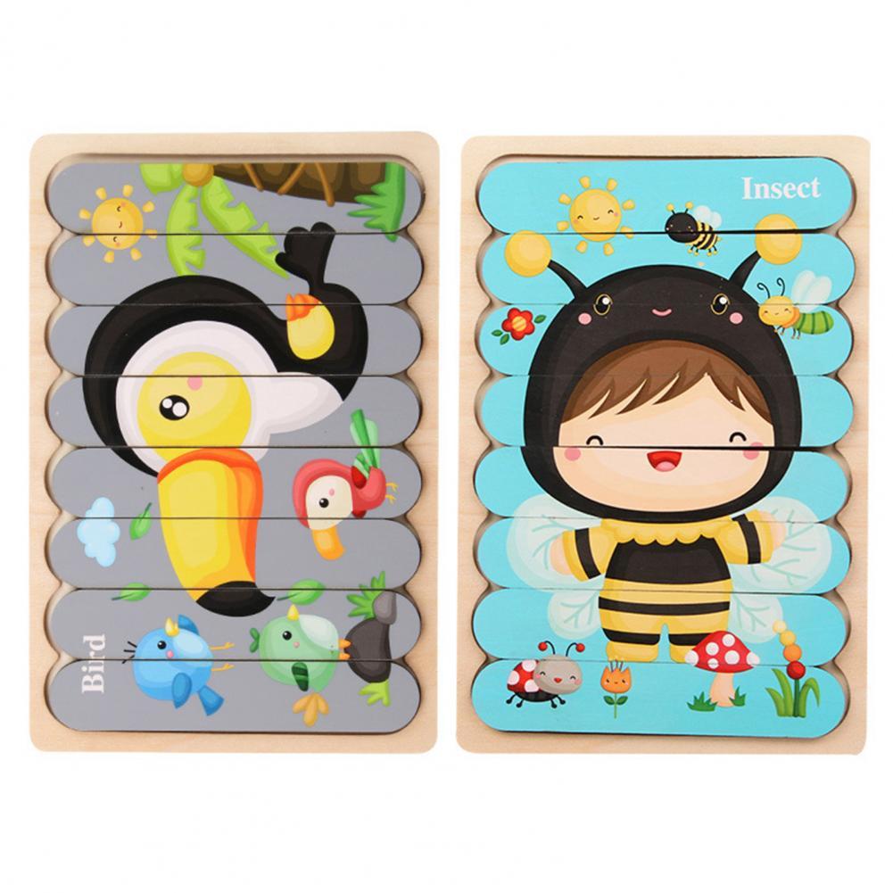 Colorful Wood Shape Sorting Puzzle Toy