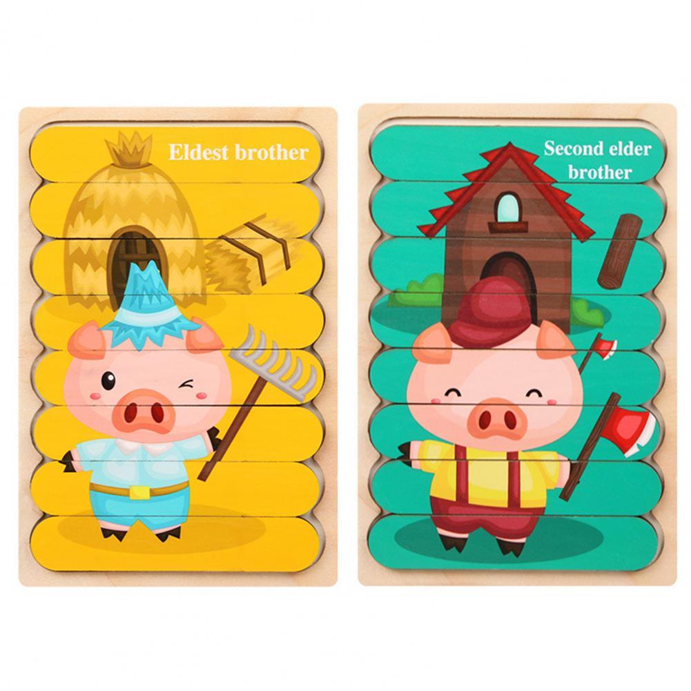 Colorful Wood Shape Sorting Puzzle Toy