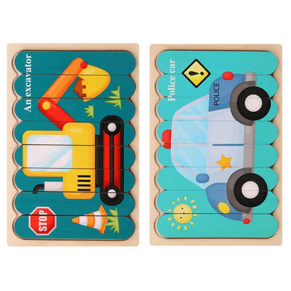 Colorful Wood Shape Sorting Puzzle Toy