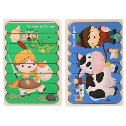 Colorful Wood Shape Sorting Puzzle Toy