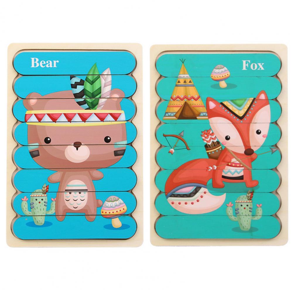 Colorful Wood Shape Sorting Puzzle Toy