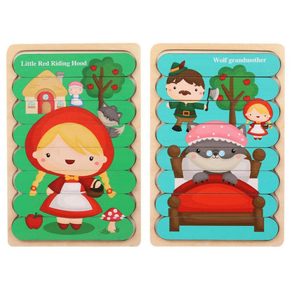 Colorful Wood Shape Sorting Puzzle Toy