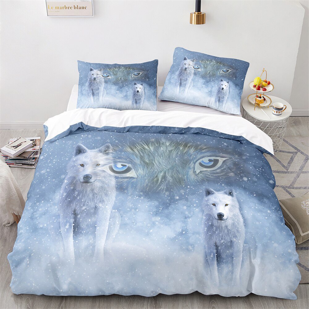 Soft Childrens Wolf Bedding Set