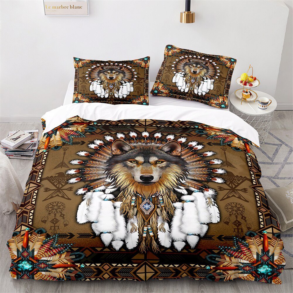 Soft Childrens Wolf Bedding Set