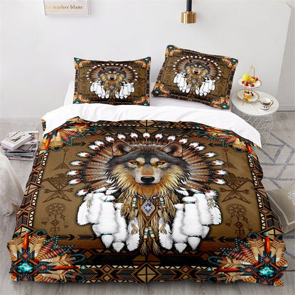 Soft Childrens Wolf Bedding Set