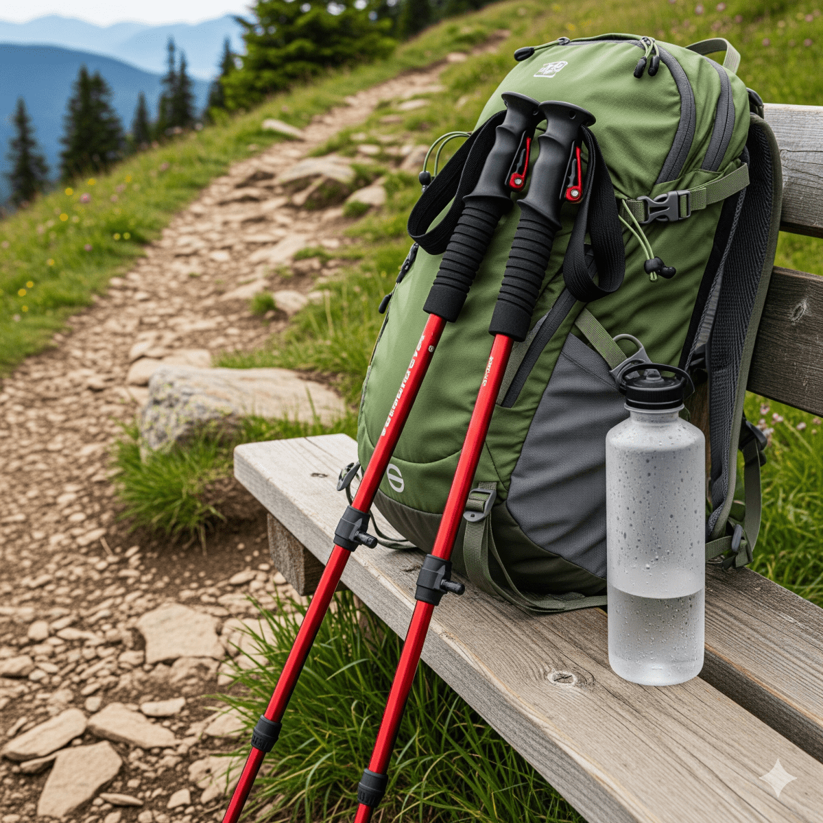 Lightweight Trekking Poles for Hiking Stability