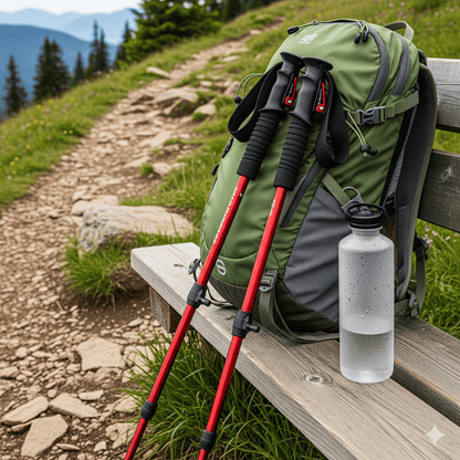 Lightweight Trekking Poles for Hiking Stability