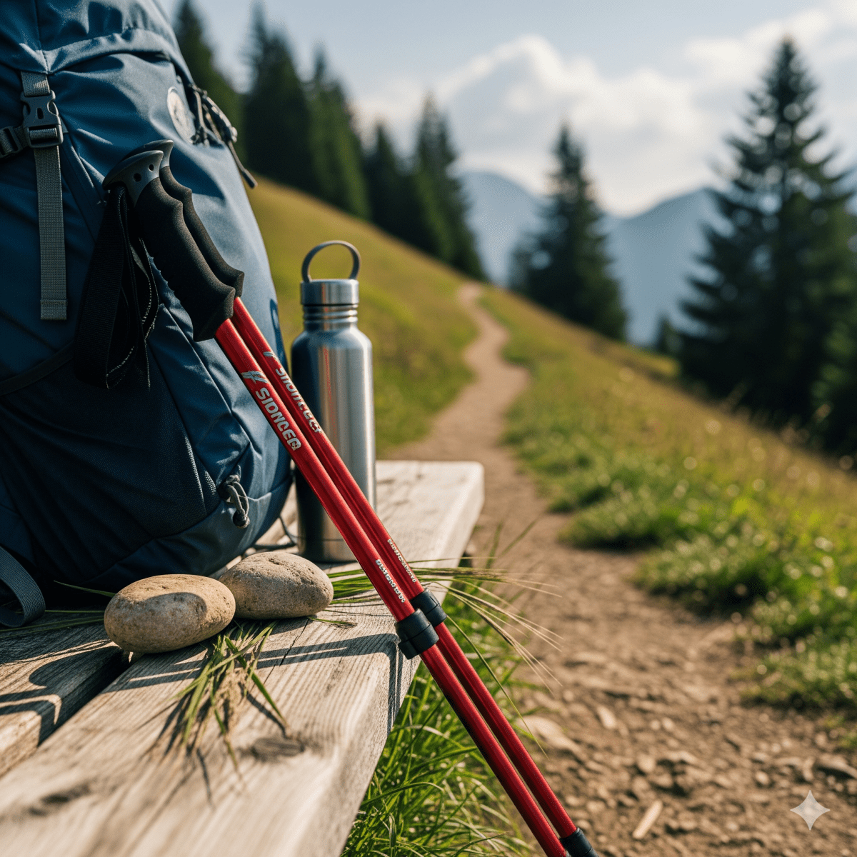 Lightweight Trekking Poles for Hiking Stability