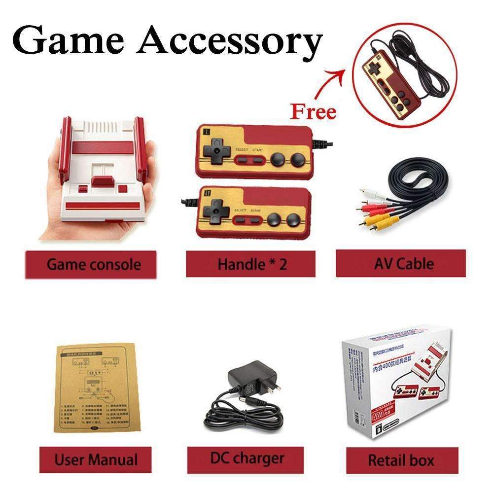 Retro Style Classic Video Game Console