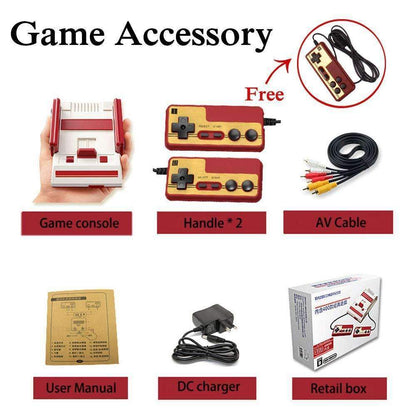 Retro Style Classic Video Game Console
