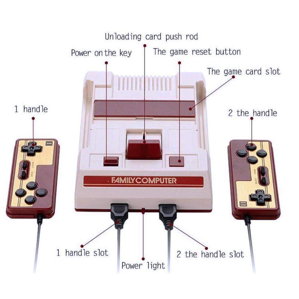 Retro Style Classic Video Game Console