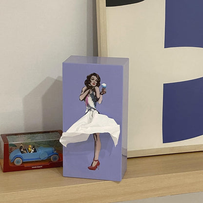 Decorative Paper Box Holder for Living Room