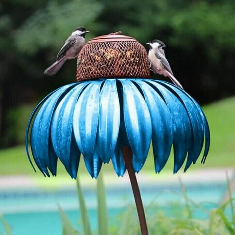 Colorful Floral Hanging Bird Feeder - Luxicro