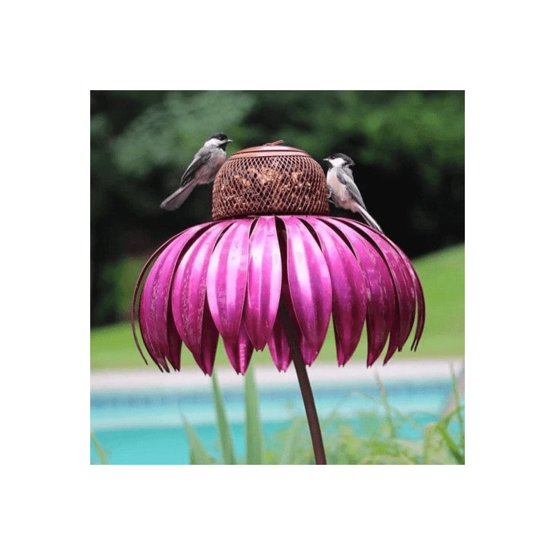 Colorful Floral Hanging Bird Feeder