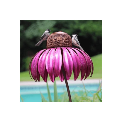 Colorful Floral Hanging Bird Feeder